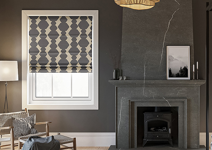 Construct, Warm Black - Roman Blind - Image 3
